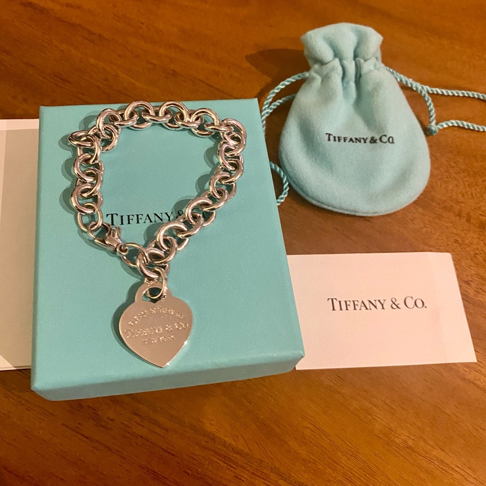 New - Tiffany & Co. Return to Tiffany® Heart Tag Bracelet in Sterling